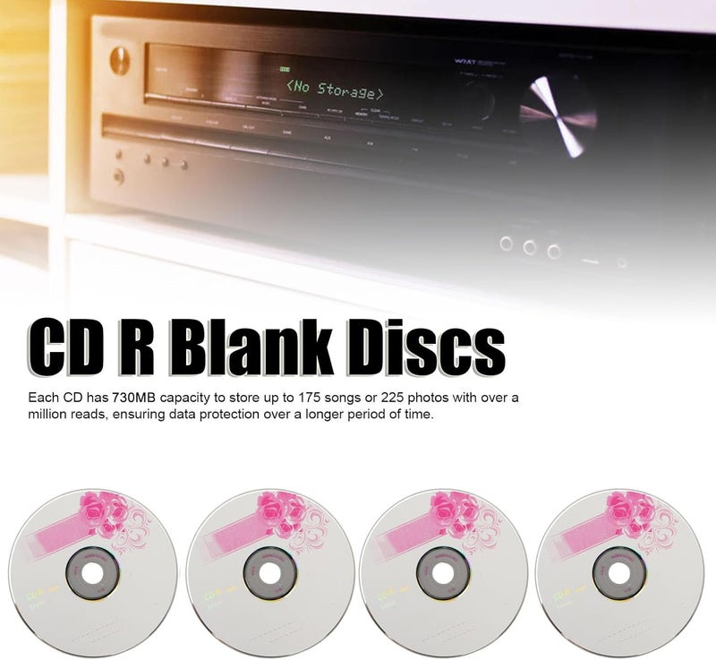 DAUZ Recordable Disc, 52X Blank CDs 700MB Practical for Music (10PCS) - Image 2
